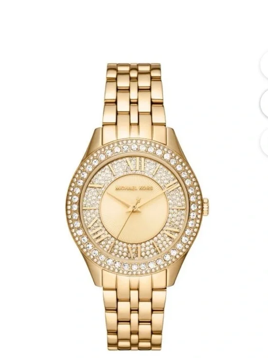 Michael Kors Gold-tone Crystal Dial Women's Bracelet Watch - Picture 2 of 5